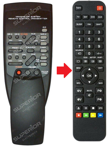 Ersatz fernbedienung yamaha - ersatz,
