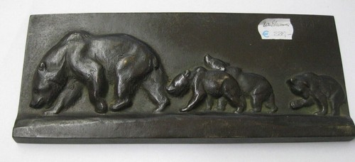 Lauchhammer plakette kunstguss - plakette,