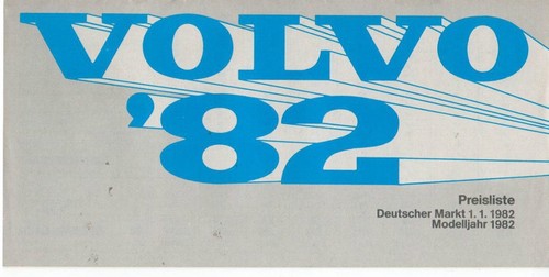 Volvo preisliste modelljahr - volvo,