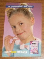 Seltene Werbung KATJES Katja BIGGETJES Fruchtgummi Niederlande 2000