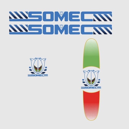 Somec fahrrad aufkleber - somec,