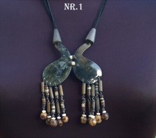 Muschelkette Anhänger Muschel Schmuck Kette Perlmutt Sommer Kette Hippie Goa Psy