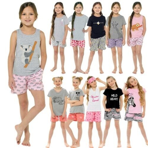 Mädchen kurz pyjama - mädchen, kinder