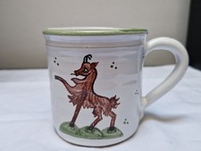 Tasse Haferl Kaffeetasse mit Gams Motiv - Handarbeit von Schöne Dinge Kitzbühel