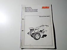 Ersatzteilliste Hakorette 200 (5022)  Mot. Typ KF 52 Original Hako Hausdruckerei