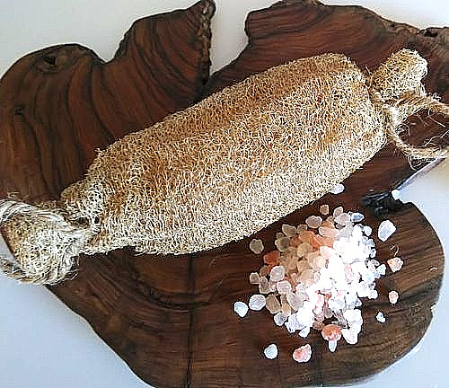 Luffa bürste gefüllt mit - luffa,