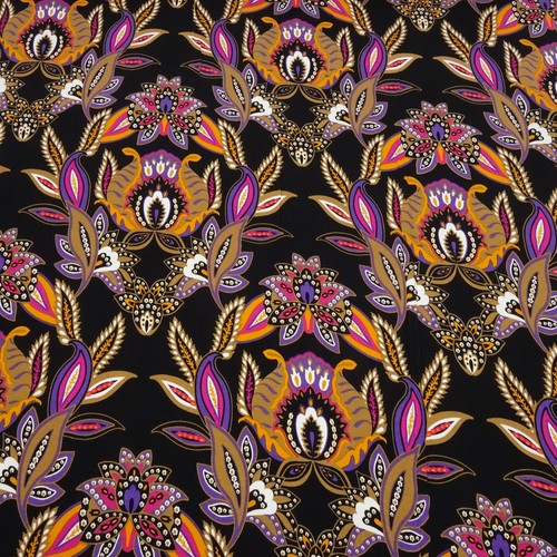 Stoff viskose jersey blumen - jersey,