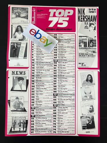 Musikmarkt charts plakat vom - musikmarkt,