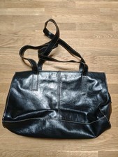 Damentasche Schwarz Kunstleder Zeitlos Design