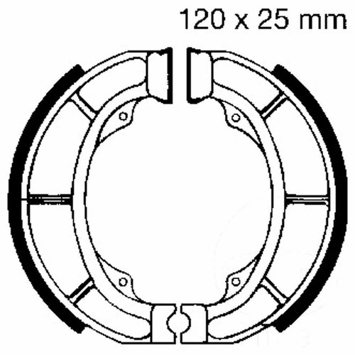 Bremsschuh mit federn - mit,