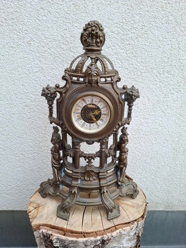 Vintage kaminuhr bronze - vintage,