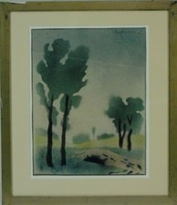 Stilisierte Landschaft in