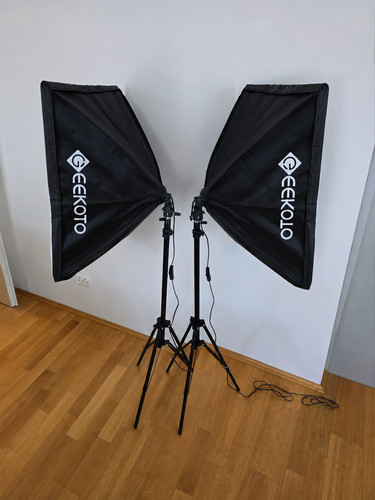 Geekoto softbox set fotostudio - softbox,