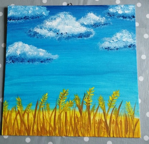 Bild selbstgemalt acryl - acryl, auf