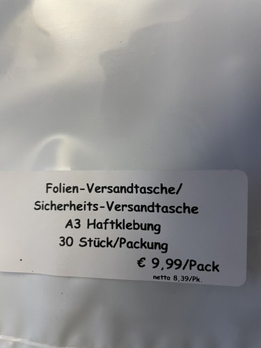 Stück folien versandtasche - stück, folien-versandtasche
