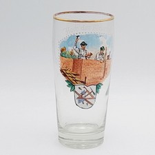 Antikes Andenken Glas Hoch Der Maurer Zunft Bierglas Antik 