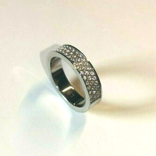 Ring Edelstahl und Zirkonia