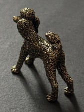 Pudel Figur aus Messing |