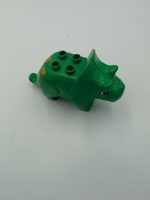 1x Lego Duplo Tier Dino Dinosaurier Triceratops Steinzeit Hell Grün 31049pb01