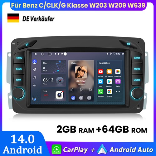 64gb android14 autoradio für - 64gb,