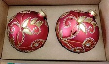 VITBIS Weihnachtskugeln Glas