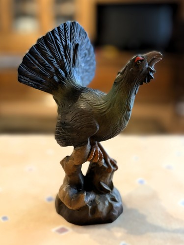 Holzfigur auerhahn 18 cm - holzfigur, „auerhahn“
