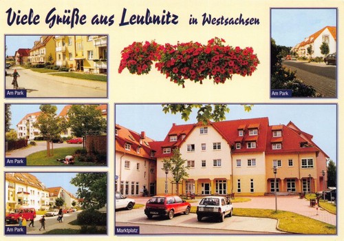Postkarte leubnitz werdau - postkarte,