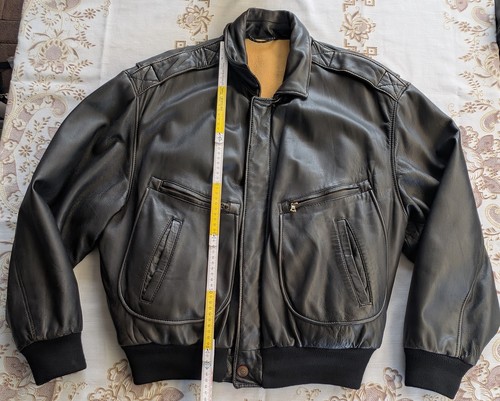Vintage lederjacke bomber - lederjacke,
