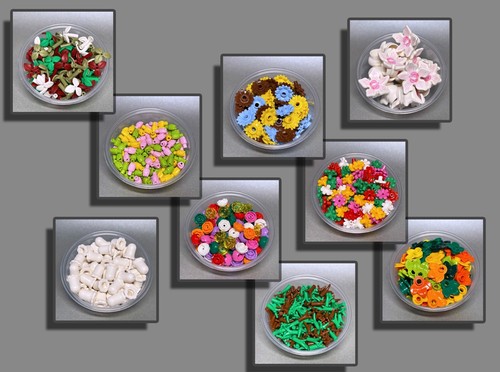 Lego blumen blüten - blumen, blätter