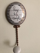 Wandhaken Porzellan ca. 17 X 7 cm