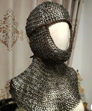 Kettenhemd Coif Flachring rund