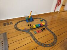 Lego Duplo Intelli Zug Eisenbahn Lok mit viel Zubehör Cargo-Wagen ohne Sound