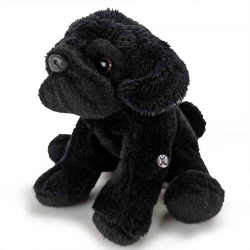 Mops schwarz kuscheltier hund - kuscheltier,