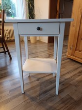 IKEA Hemnes Ablagetisch/Nachttisch, Weiß Gebeizt, 46x35 Cm
