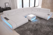 Leder Sofa Wohnlandschaft