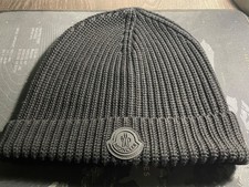 MONCLER BEANIE AUS BAUMWOLLE SCHWARZ - MUETZE / BEANIE HERREN (NEU!)