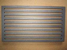 Ofenrost 18 x 32cm Kaminrost Gussrost Ascherost Feuerrost eckig Tafelrost massiv