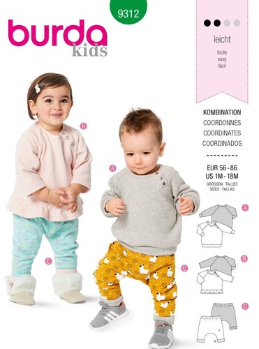 Schnittmuster burda 9312 - burda,