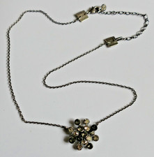 schöne KONPLOTT Halskette bis 43 cm lang, Bronzefarben viele Kristalle neuwertig