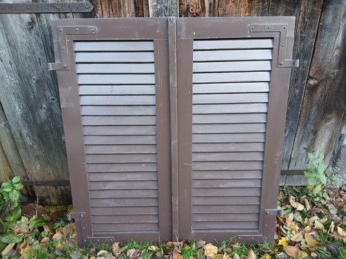 Paar fensterladen holz - -,