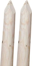 Spitze Holzpalisaden ø 8cm 2-Pack Holzpfähle Baumpfahl Zaunpfosten Gartenzaun