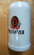 Meckatzer Löwenbräu Bierkrug 1 l Maßkrug Rastal Heimenkirch Allgäu Meckatz Krug