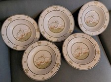 Pfalzkeramik Gänseglück 5x Suppenteller / tiefe Teller wie neu handdekoriert 