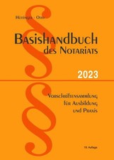 Basishandbuch des Notariats