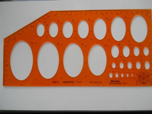 Ellipsen schablone marabu 5545 - schablone,