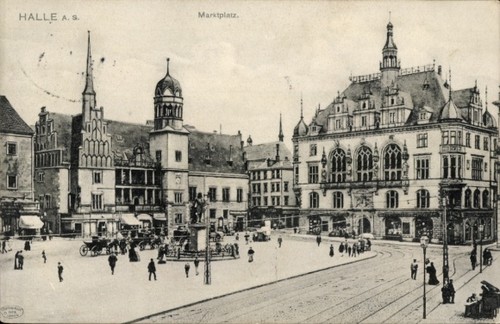 Halle der saale - ak,