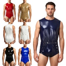 Herren Wetlook Catsuit Overall