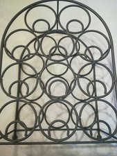 mobiles Weinregal-Gusseisen(schwer)dunkelgrau-für 11 Flaschen-20 x 35 x 50 cm 