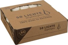 250 x Teelichter im Acryl Cup weiß, Nightlights Kerzen Wenzel, Qualtität aus DE