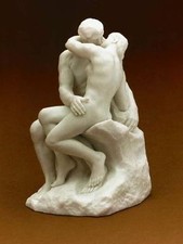 MUSEUMS REPLIKAT AUGUSTE RODIN SKULPTUR "DER KUSS" 14CM